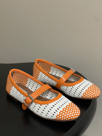 UA Alaïa Hollow Woven Mary Jane Flats(Customized Size 7-10 days production time)