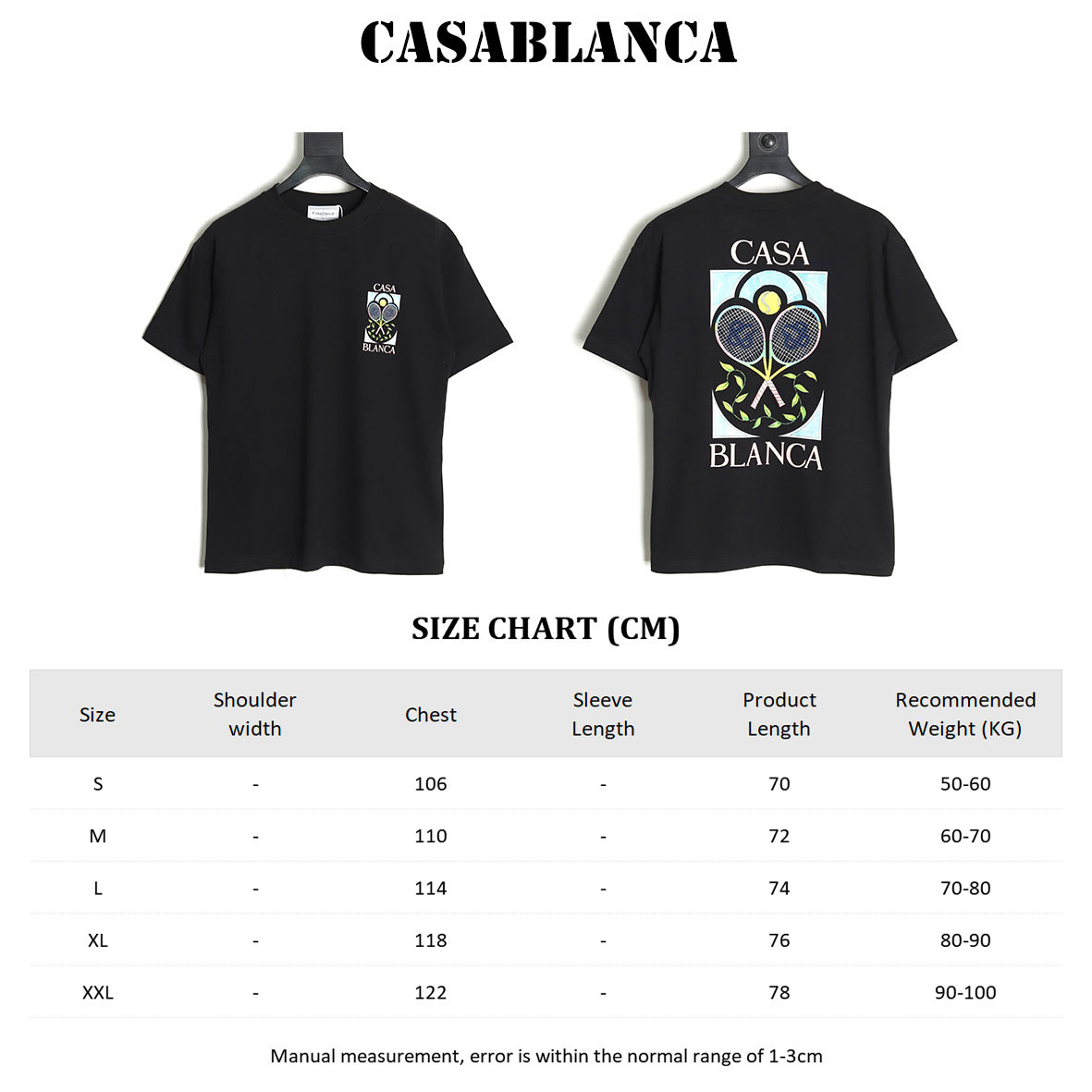 Casablanca 25ss Short-sleeved T-shirt