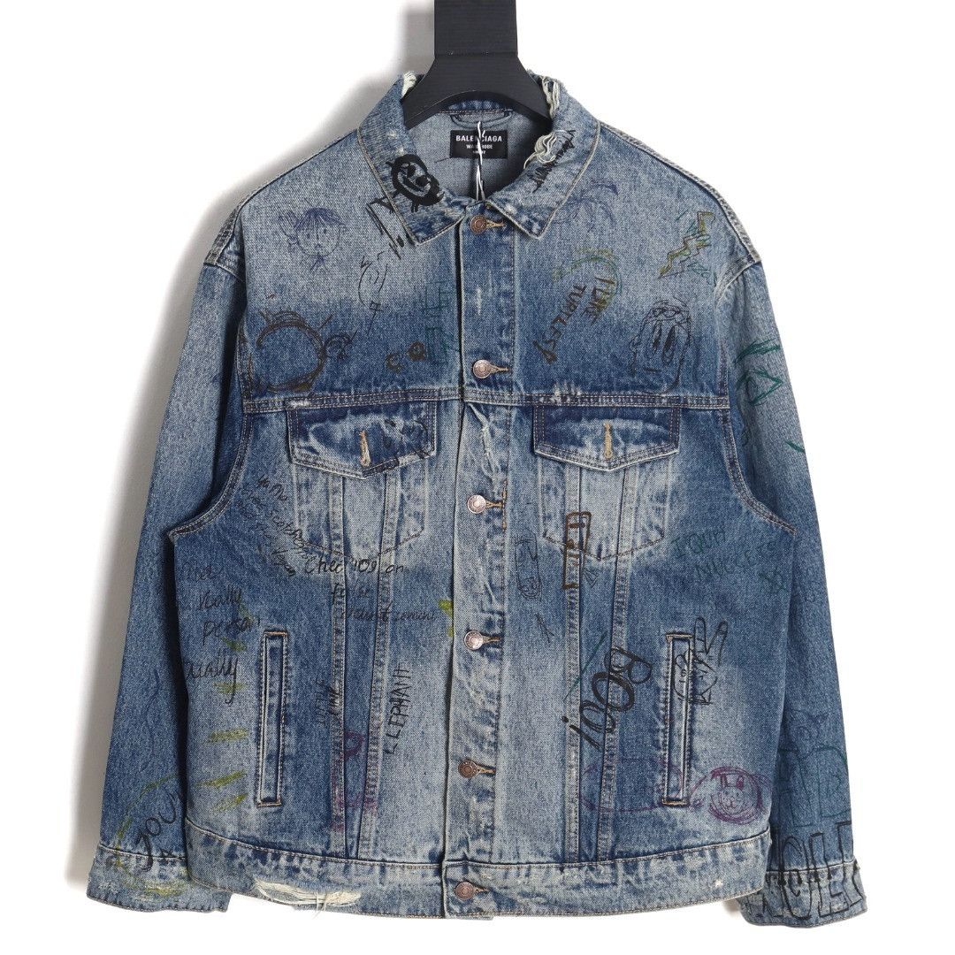 Ba*len*cia*ga denim coats