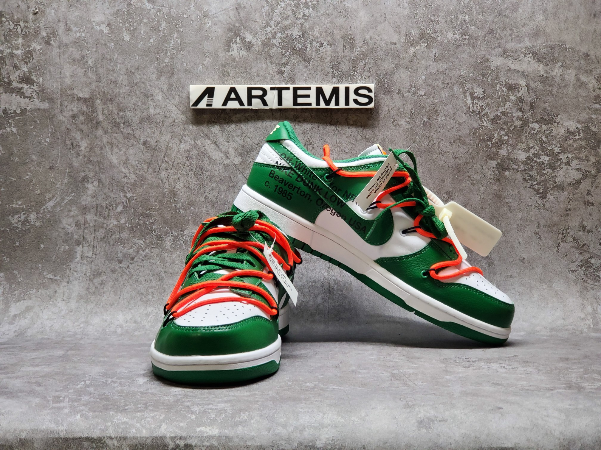 Nike Dunk Low Off -White "PINE GREEN"