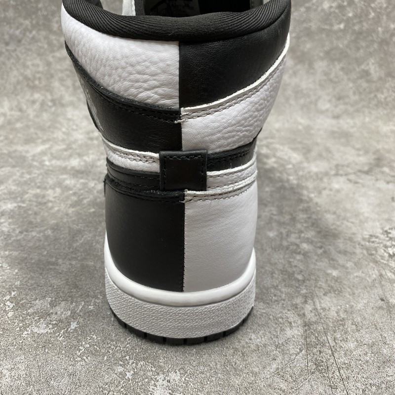Air Jordan 1 Mid Spli Black White