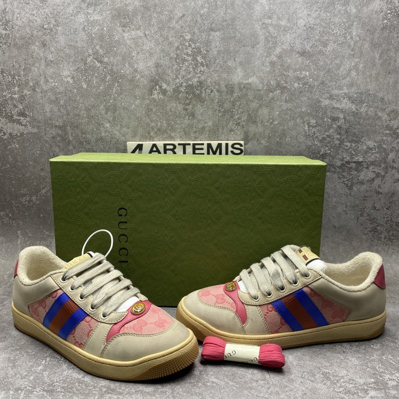 GC Screener Leather Sneaker Blue Red