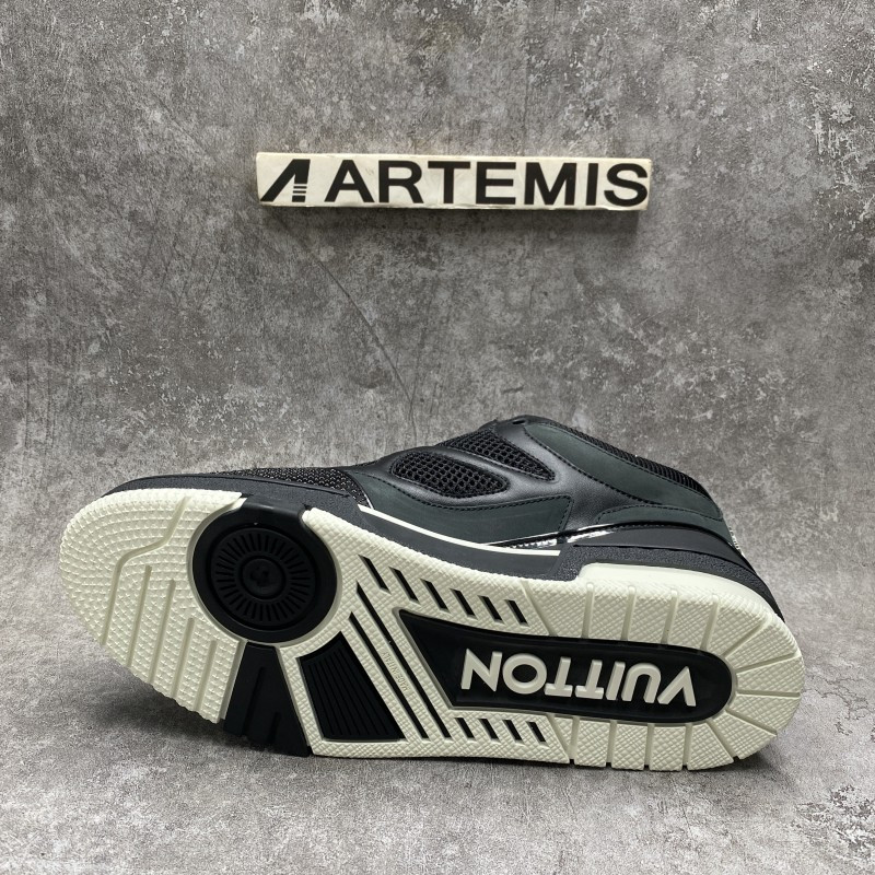 LV Skate Sneaker Black White