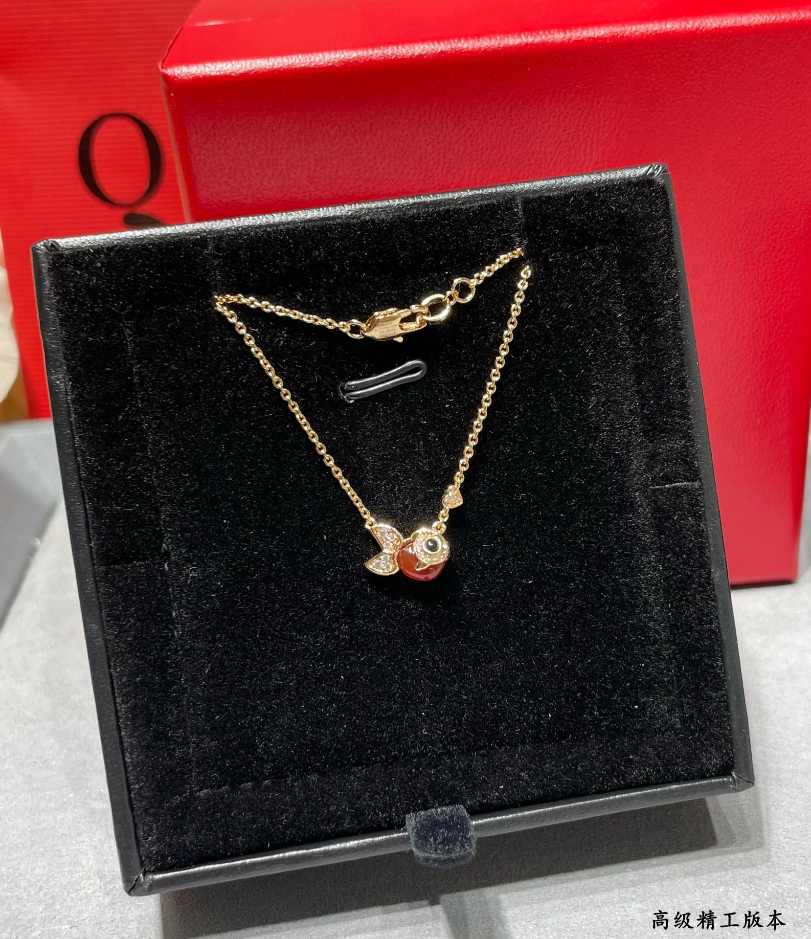 Qeelin Little Goldfish Necklace