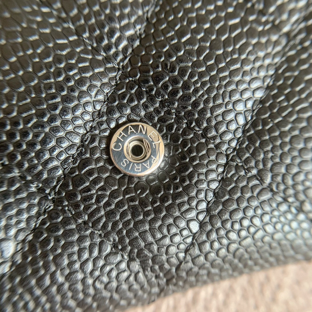 Ch*el cf classic flap coin purse card holder