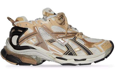 Balenciga Runner Beige Black White