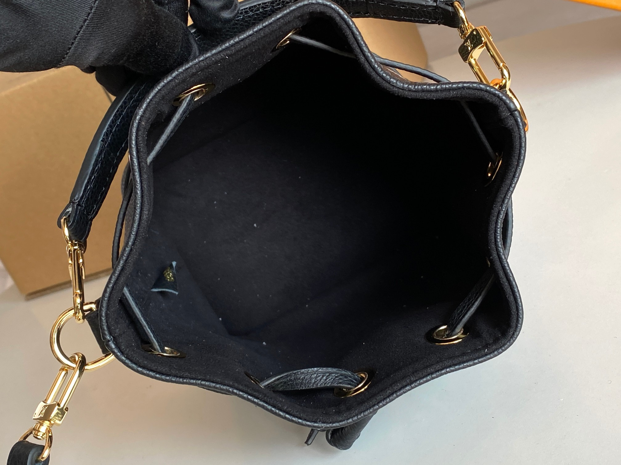 LV Inspired Mini Nano black M46448 13 x 16 x 10 CM