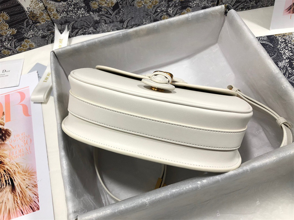 medium D*or bobby bag latte box calfskin