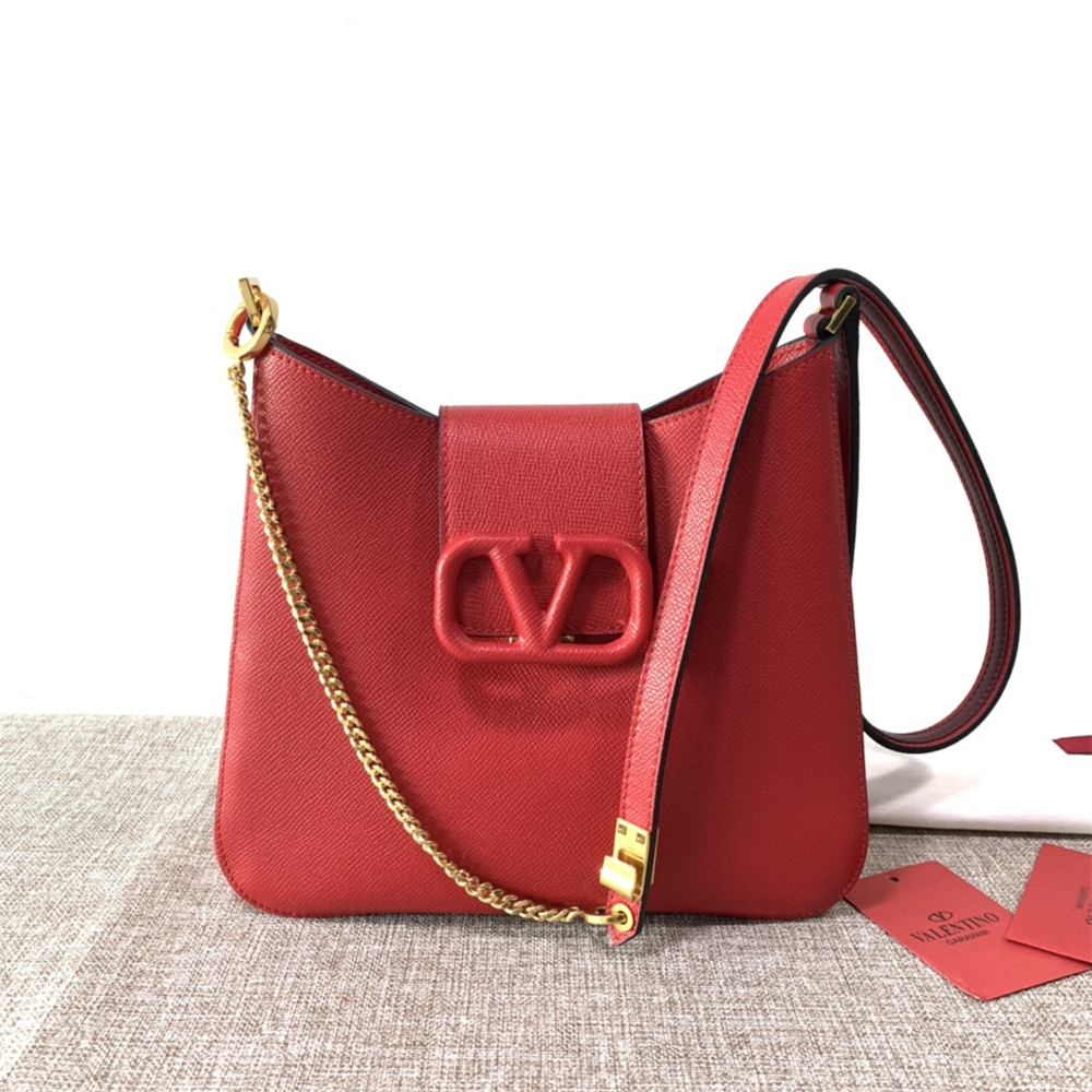 Va1e*ntin0 garavani vsling hobo small bag red