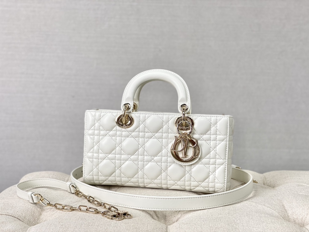 D*or lady d-joy bag medium white 26 x 13.5 x 5 cm