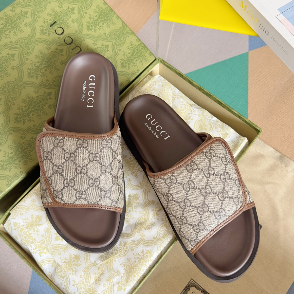 ua G*u*i gg slide sandal