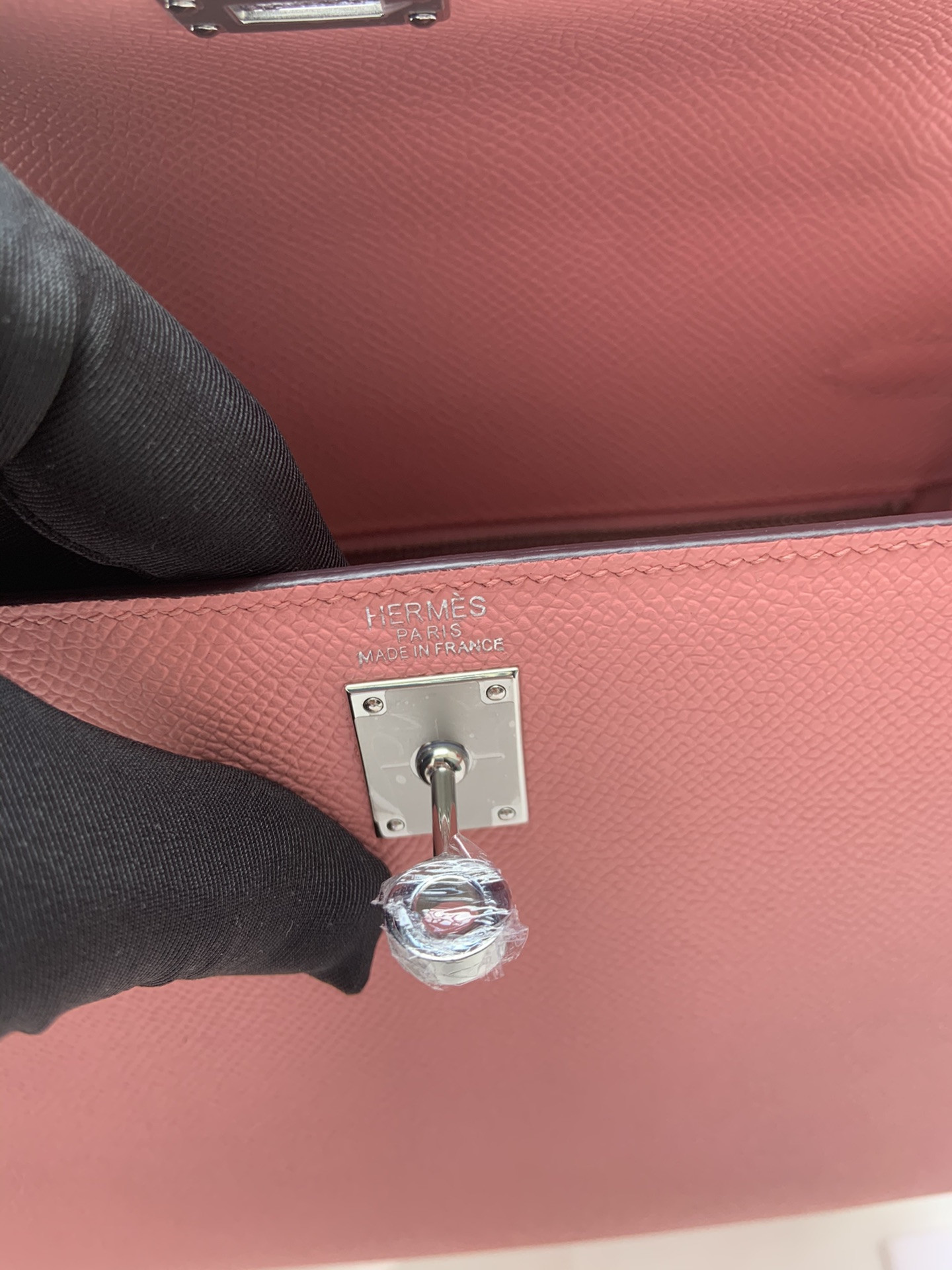 HERMÈS Kelly Silver-tone Hardware 25 28