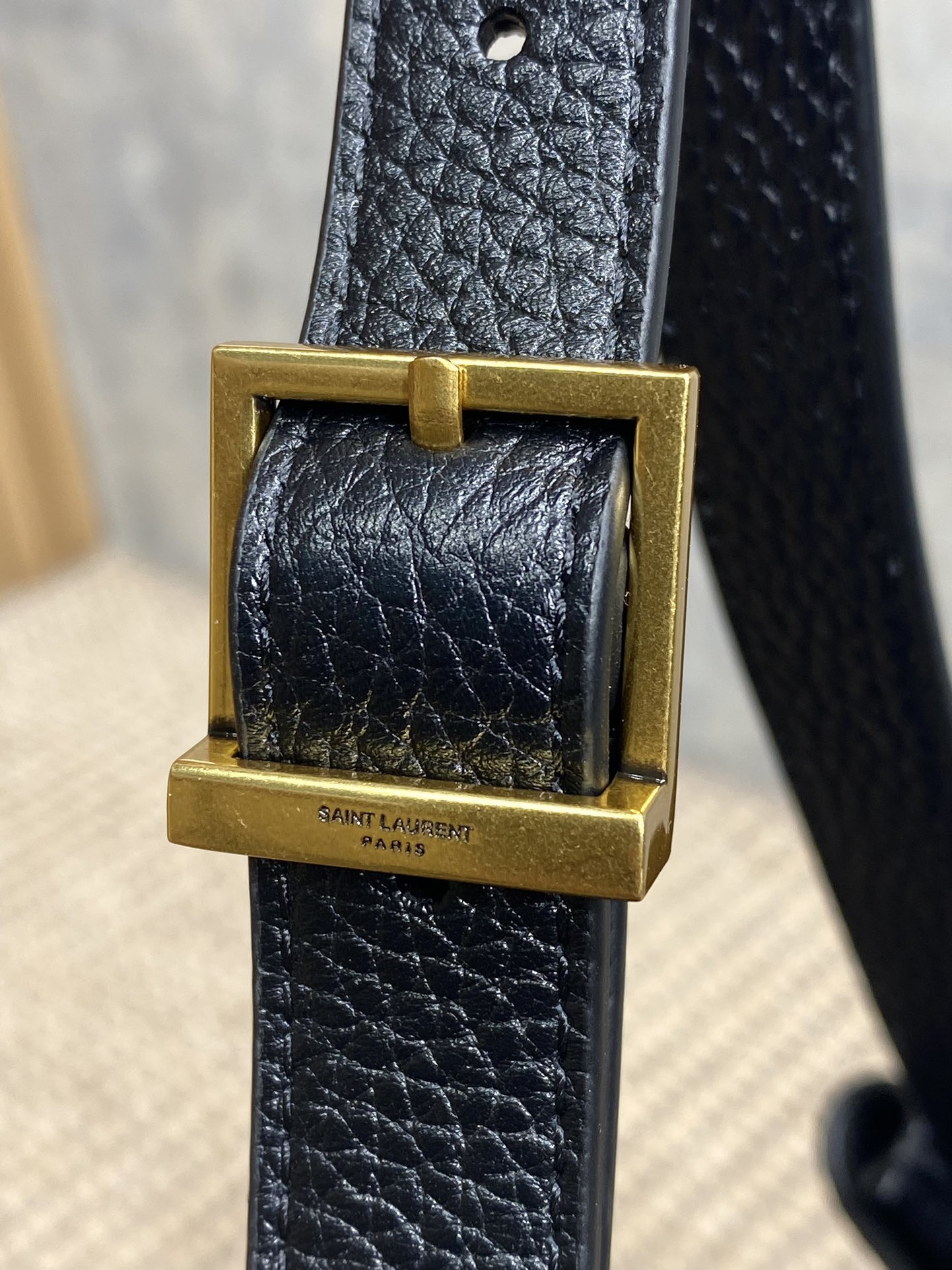 Y*L paris vii small hobo in grained leather 30x25x3cm