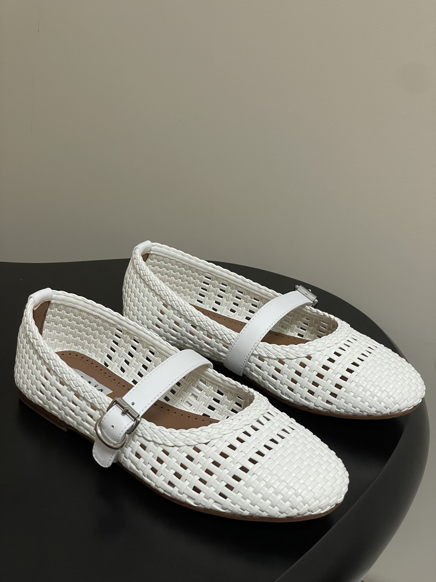 UA Alaïa Hollow Woven Mary Jane Flats(Customized Size 7-10 days production time)